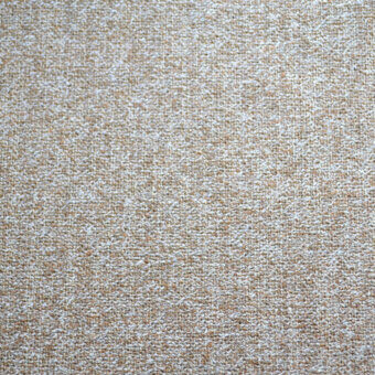 Beige and off-white textured fabric with a dense, nubby weave and matte finish, displaying a consistent granular pattern throughout the sample.